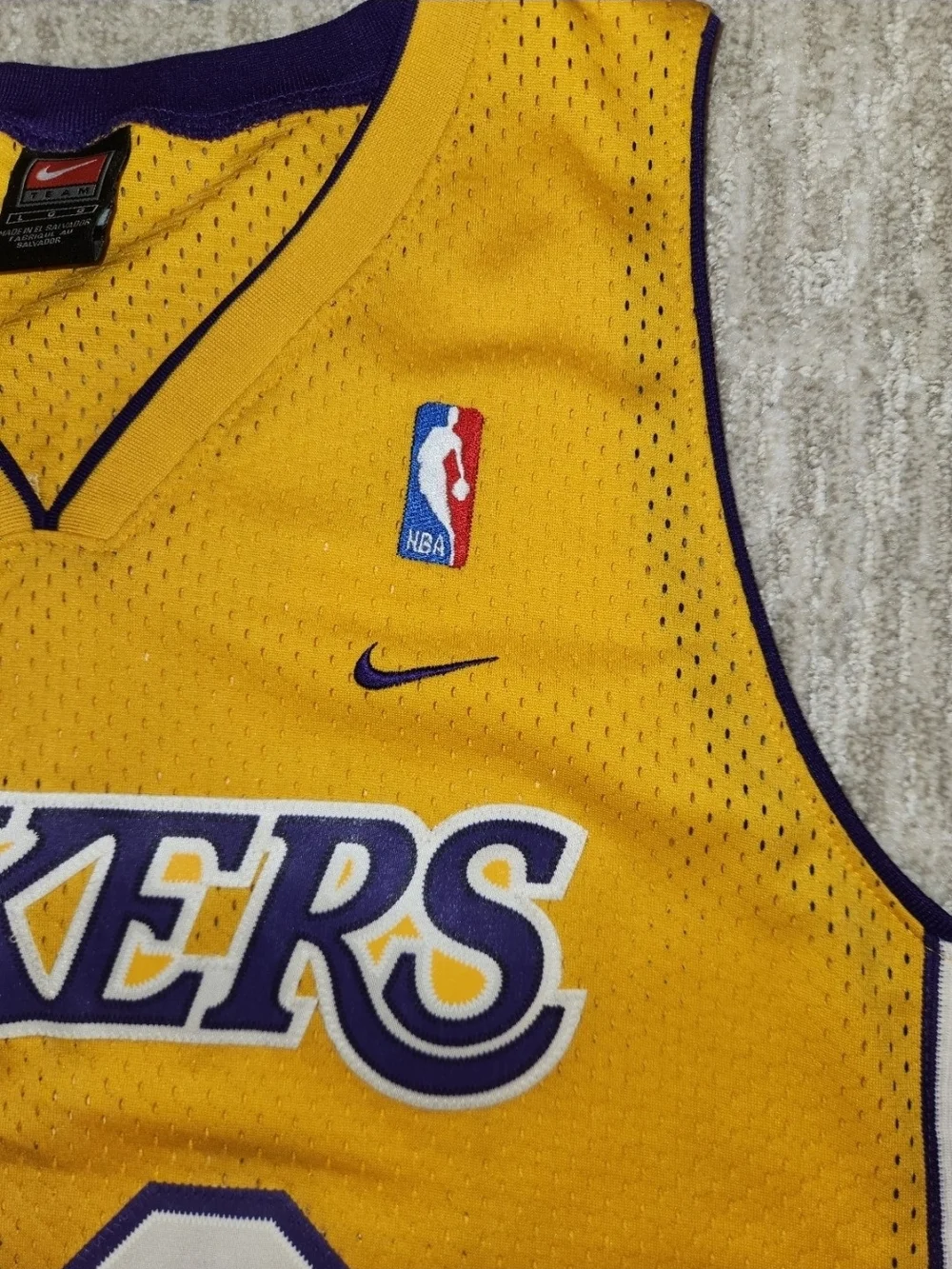Gary Payton La Lakers Nike Team Apparel Embroidered Men's Size Large Good Condit